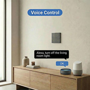 M8铝合金四键智能开关，用于智能家居产品和设备4组墙壁开关Tuya ZigBee 3.0技术 - Product Image 3