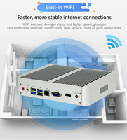 Mini PC I5 1335U 10 Core yang Tangguh, Memori DDR5, Penyimpanan SSD, NUC, VGA, HD, WiFi, Windows 11, Linux, Komputer Mikro Tanpa Kipas untuk Bisnis