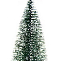 Großhandel beflockt Schnee Mini Weihnachts baum Dekoration Hot Sale Holz basis PVC Kunststoff künstliche Weihnachts baum Ornamente