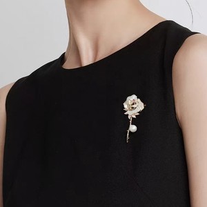 Broche de Moda de Lujo con Diseño de Concha Marina y Rosa, Regalo para el Día de San Valentín, Producto de Calidad al por Mayor - Product Image 4