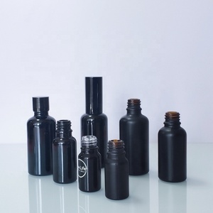 5ml 10ml 15ml 20ml 30ml 50ml 100mlUV Protection Matte Black Glass Cosmetic Oil Dropper <b>Bottle</b> Lotion Spray <b>Pump</b> <b>Bottle</b> Container - Product Image 2
