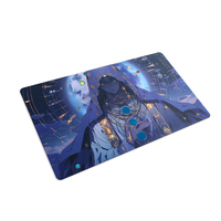 Tampon or personnalisé tapis de souris de jeu tapis de cartes étanches en caoutchouc Anime ébauches de sublimation imprimé tapis de souris personnalisé