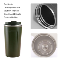AI-MICH – Tasse isotherme en acier inoxydable de qualité alimentaire, double paroi, pour boissons chaudes et froides, idéale pour voiture, bureau, cadeau (vente en gros)