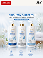 Gel Douche Éclaircissant et Hydratant au Glutathion, Vitamines C et E, Nettoyage en Profondeur, Parfum Floral, 500 ml – Formule OEM/ODM pour Marque Privée