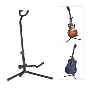 Metal Musical Instrument Tripod Holder Guitar Floor Stand for Acoustic Electric Guitar Bass - Product Image 3