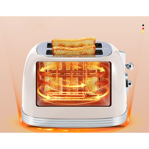 <span class=keywords><strong>Grille</strong></span>-<span class=keywords><strong>pain</strong></span> <span class=keywords><strong>rétro</strong></span> <span class=keywords><strong>noir</strong></span> 2 fentes avec fonction chauffe-<span class=keywords><strong>pain</strong></span> - 6 niveaux de dorure, fonctions bagel/décongélation/annulation, pour petit-déjeuner, nettoyage facile - Product Image 4