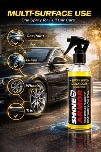 Cire en spray rapide pour voiture 250ml - Protection premium Carnauba & Polymère Jaune pour voitures neuves et anciennes - Product Image 2