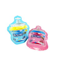 Sachets Doypack en aluminium imprimés en héliogravure, effet doux au toucher, étanches et anti-odeur, pour snacks gélifiés, avec découpe spéciale et forme personnalisée