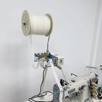 TFU16-3 SMotor Dispositif de dosage automatique d'élastique, alimentateur de bande supérieure de 64 mm de largeur pour machine à coudre de confection, Mlimentador De Elastic
