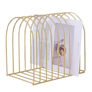 Factory directly China supplier decorative arch shape metal wire newspaper magazine holder rack display