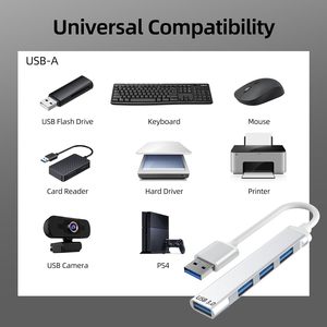 Hub USB 3.0 de Aluminio con 4 Puertos, Divisor USB OTG, Expansor para Ratón, Teclado, Memoria USB, Impresora, Teléfono Móvil, Cámara - Product Image 4