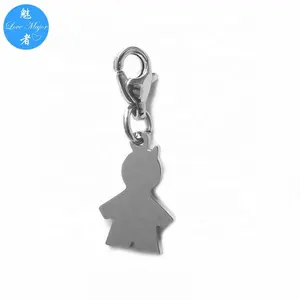 family boy Stainless Steel Clasp Clip on Charm