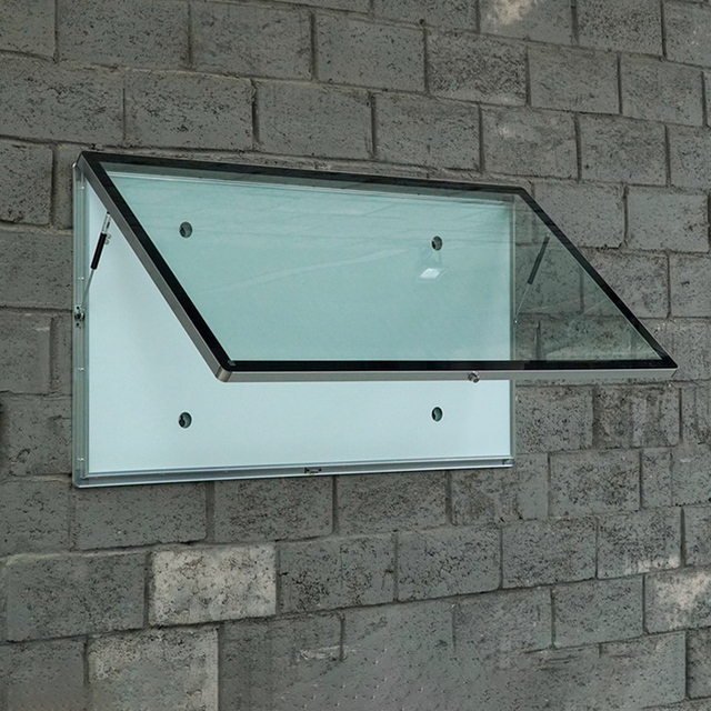 Aluminum Frame Tempering Glass Wall-Mounted Bulletin Board for Office Customizable Poster Board