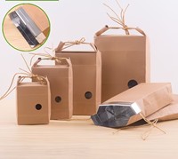 Sacs d'emballage personnalisés en papier kraft brun robuste pour aliments pour animaux, sacs pour croquettes pour chiens avec poignée torsadée pour chiots