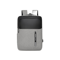 Mochila de Viaje para Portátil de 15.6 Pulgadas, Material Oxford Impermeable, con Logotipo Personalizado, para Hombres de Negocios, Venta al Por Mayor de Fábrica
