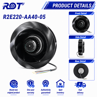 Ventilador Centrífugo Original R2E220-AA40-05 AC, 230V 0.38A, 85W, 2700 RPM, 220mm, Curvatura Inversa, Reemplazo para Panel de Control