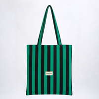 Sac fourre-tout rayé grande taille en toile pour la plage, avec logo personnalisé, idéal pour les voyages, sac à bandoulière, sac de shopping, sac à main tendance