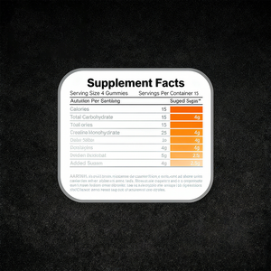 Creatine monohydrate gummies ก่อนออกกำลังกาย-3g บริสุทธิ์ micronized Creatine + อิเล็กโทรไลต์, พลังงานและความอดทน, ปราศจากน้ำตาล - Product Image 3