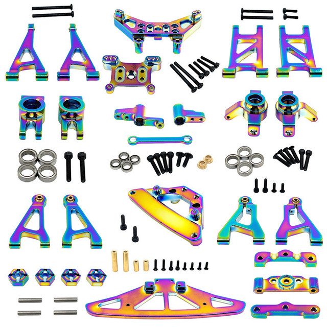 MJX 14301-14302-14303-14304 RC Car Metal Upgrade Parts Set 1/14 Colorful Alloy Remote Control Accessories Spare Parts