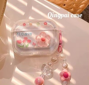 <span class=keywords><strong>Coque</strong></span> souple décorative fleurs INS pour <span class=keywords><strong>AirPods</strong></span> 2/3 étui de protection pour écouteurs avec pendentif accessoires pour casque - Product Image 2