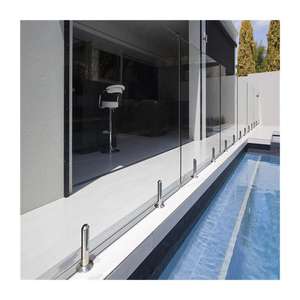 Chine Acier inoxydable extérieur 10-12mm garde-corps en verre trempé sans cadre verre transparent clôture de <span class=keywords><strong>piscine</strong></span> et enceinte de balcon - Product Image 3