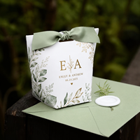 Boîte à dragées personnalisée pour les invités Emballage cadeau de mariage personnalisé Vente en gros