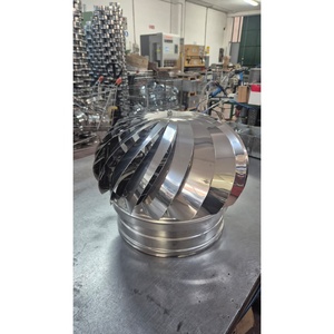 ARTIGIAN RUSSO Campana de Chimenea Rotatoria Impulsada por el Viento, Acero Inoxidable 304, Certificación KIWA, Diseño Industrial, Independiente, Hecho en Italia - Product Image 3