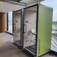 Cabine Acoustique Portable et Réglable en Aluminium Insonorisé pour Bureau et École