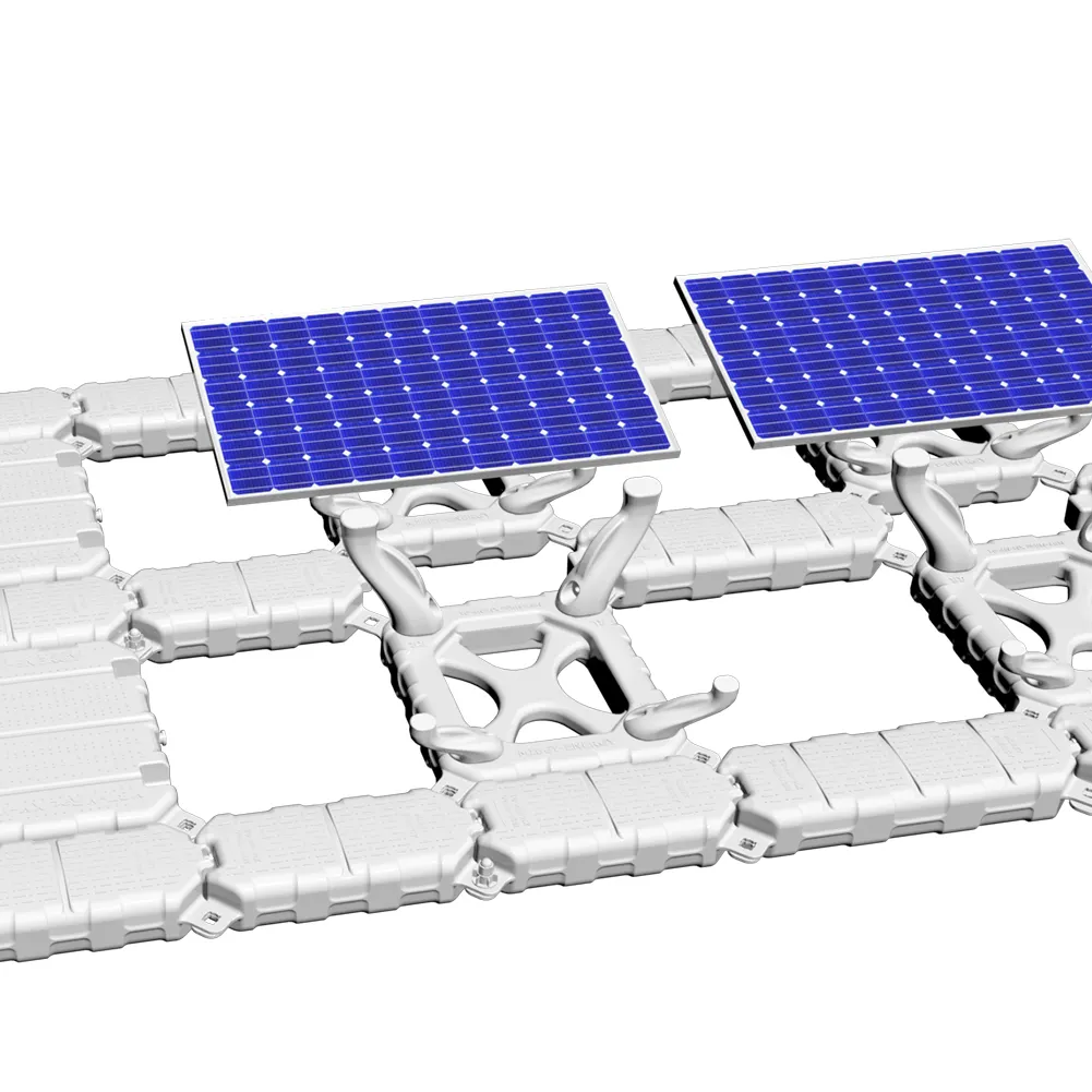 Free Land Occupation Offshore Water Panel Solar Solar Pole Mounting Pontoons for Floating Solar