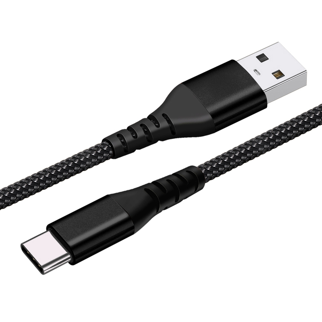 Nylon Braided USB Charger Cable 3A USB to Type C Charging Cord for Android Smartphone Tablet