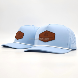 Casquettes de baseball pour hommes en cuir imperméable personnalisées avec logo, perforées au laser, promotion de marque, Gorras - Product Image 3