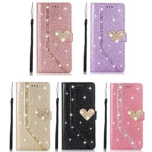 Glitter Card Slot custodia per telefono per Samsung Galaxy e per <span class=keywords><strong>iPhone</strong></span> 17 16 15 14 13 12 <span class=keywords><strong>11</strong></span> tutti i modelli <span class=keywords><strong>portafoglio</strong></span> Flip <span class=keywords><strong>Cover</strong></span> - Product Image 1