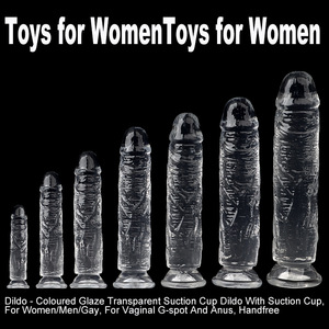 Dildo transparent, masturbateur féminin, jouet sexuel, stimulation clitoridienne, jouet sexuel pour adultes, dildo en cristal. - Product Image 5