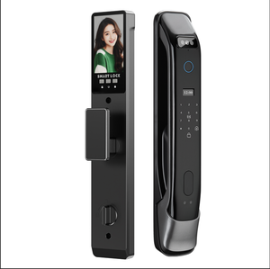 กุญแจล็อคประตูอัจฉริยะ Tuya WiFi Cloud Biometric ระบบจดจำใบหน้า 3 มิติ แบบไร้กุญแจ สแกนลายนิ้วมือ ระบบรักษาความปลอดภัยอิเล็กทรอนิกส์ สำหรับประตูไม้ รุ่น X9 แบตเตอรี่ 3200mAh - Product Image 1