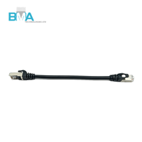 Cable RJ45 8P8C BPBC de Conector a Conector, 0.21m, UL2835, 26AWG, Negro, Blindado con PVC, para Dispositivos de Red e Industriales