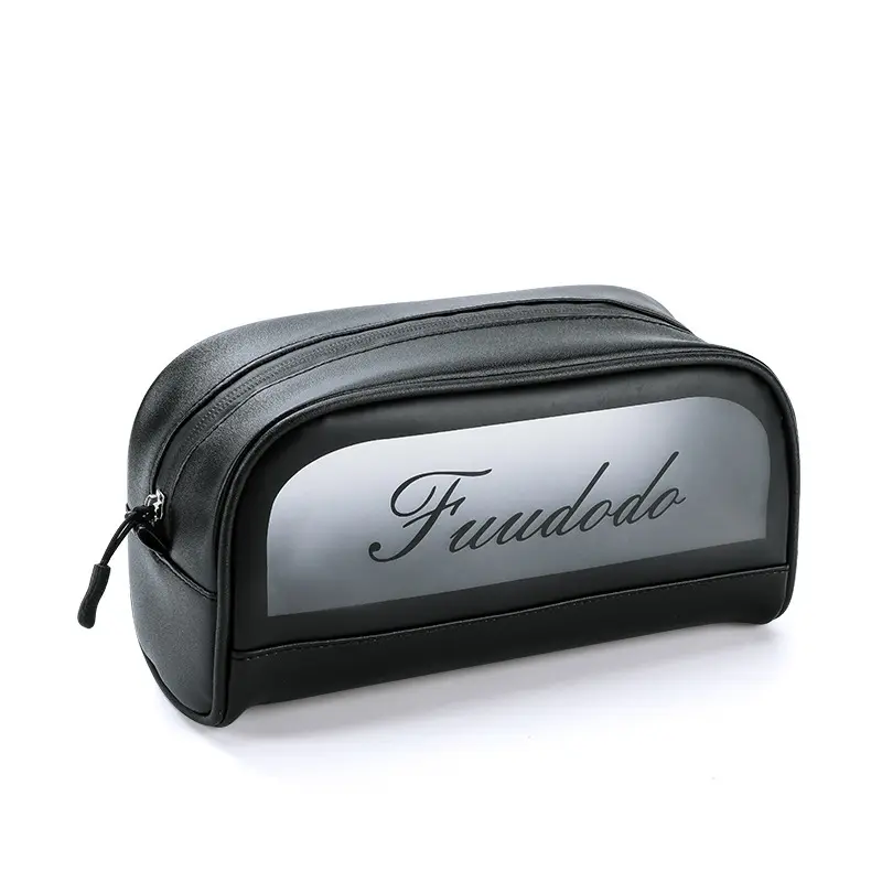 Factory Supply Eco Friendly Waterproof Clear Girls Makeup Bag Storage Custom Logo Zipper Cosmetic Travel Bag