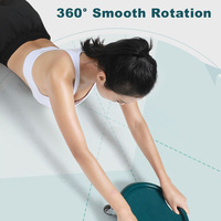 Disco de Entrenamiento Abdominal Silencioso con Rotación de 360 Grados °   Ruedas Giratorias, Rodillo Abdominal para Entrenamiento de Cintura y Abdominales