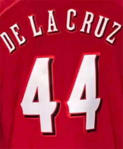 Popular Hot Seller baseball US adult size embroidered Rugby 44 DELA CRUZ Black color RTS stitched Vintage Fast ship jerseys