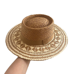 A091902 <span class=keywords><strong>Sombrero</strong></span> <span class=keywords><strong>de</strong></span> paja <span class=keywords><strong>de</strong></span> papel <span class=keywords><strong>de</strong></span> <span class=keywords><strong>ala</strong></span> plana <span class=keywords><strong>de</strong></span> verano para playa Unisex Moda y muestra <span class=keywords><strong>Sombrero</strong></span> <span class=keywords><strong>Cordobes</strong></span> para viajes - Product Image 3