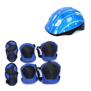 7 chiếc thiết bị bảo vệ trượt băng cho trẻ em Bộ 1 mũ bảo hiểm + 2 miếng đệm đầu gối + 2 miếng đệm khuỷu tay + 2 thiết bị trượt băng tay - Product Image 5