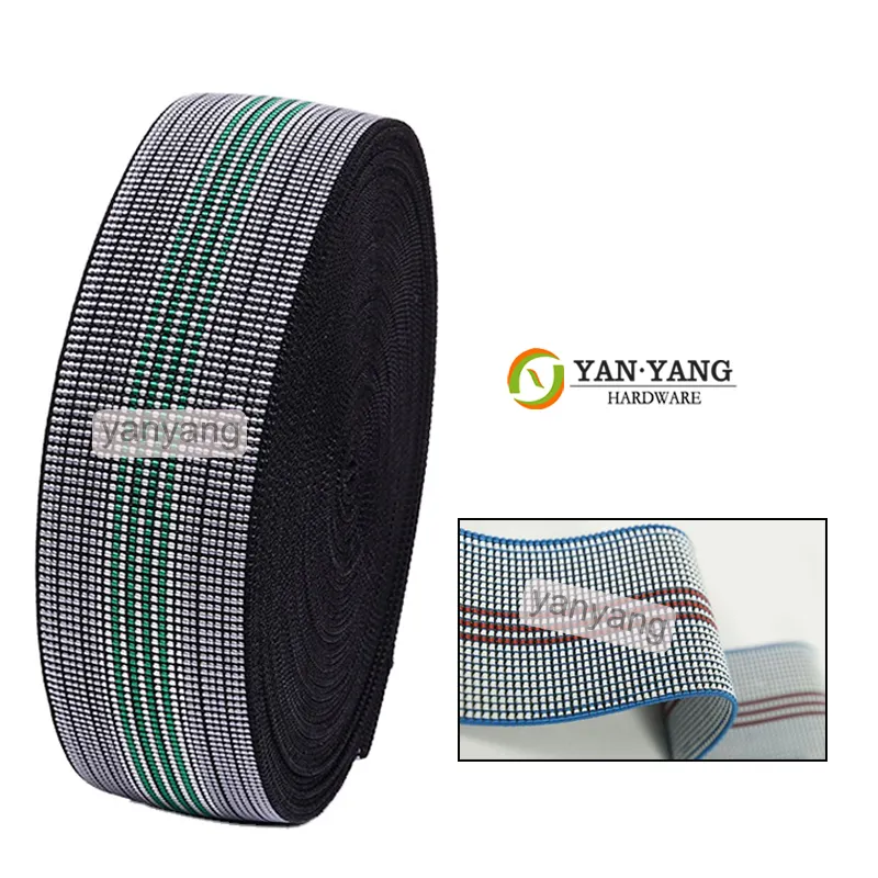 Yanyang 7 cm PP material stretch sofa stuhl netzband 2 zoll polyester möbel sofa sitz elastischer gürtel netzband riemen