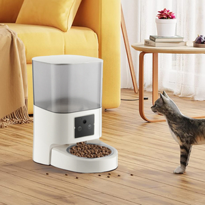 Usine WIFI automatique mangeoire pour animaux de compagnie 180 ° <span class=keywords><strong>Super</strong></span> grand Angle deux millions de pixels App télécommande 6.5L distributeur de mangeoire pour chat intelligent - Product Image 2