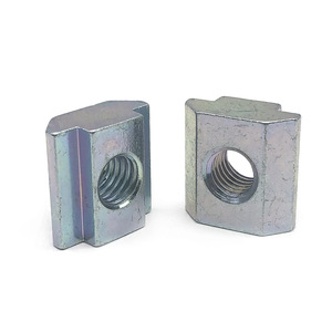 Écrou Inpinix 30 en acier au carbone personnalisé M5 M6 M8 <span class=keywords><strong>M10</strong></span> <span class=keywords><strong>carré</strong></span> coulissant à rainure en T connecté au profilé en aluminium 20/30/40/45 écrous de réglage - Product Image 5