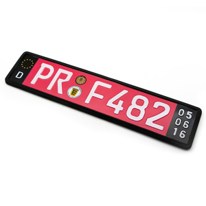 Misura Euro magnetico in Silicone e targa in acciaio inox telaio porta targa auto per EURO - Product Image 1