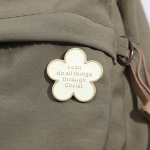 Pins de Esmalte con la Frase 'Todo lo Puedo en Cristo', Broches Cristianos, Insignias de Solapa, Accesorios de Joyería, Regalo en Existencia, Venta al por Mayor - Product Image 3