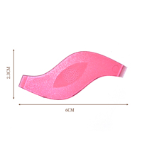 Brosse à cils en silicone en gros, tête de brosse à cils, aiguille de pose de cils, outil auxiliaire de beauté pour greffe, brosse à cils en forme de S