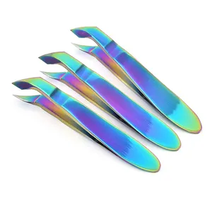 Wholesale Rainbow Plating Titanium Nail Clipper Stainless Steel Cuticle Nipper Nail Nipper Nail Cutter