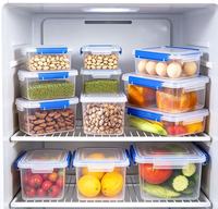 Customized household kitchen PP food storage container, easy to open lid, suitable for use in refrigerators and microwaves