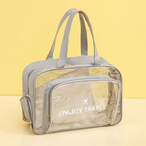 Trousse de Toilette de Voyage Personnalisable avec Logo, Sac de Maquillage Portable à Fermeture Éclair, Trousse de Lavage en PVC Tendance pour le Voyage - Product Image 4