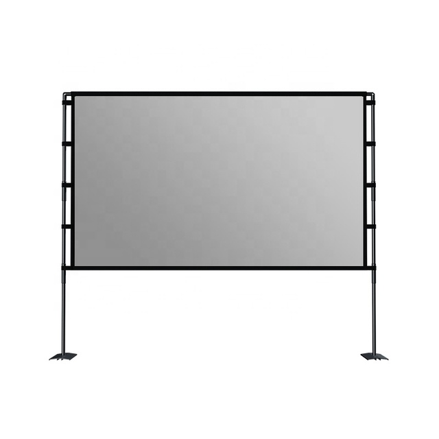 100 Inch 16:9 Portable Stand Projection Screen 4K Outdoor Travel Home Garden Cinema HD Movie Screen with Portable Bag